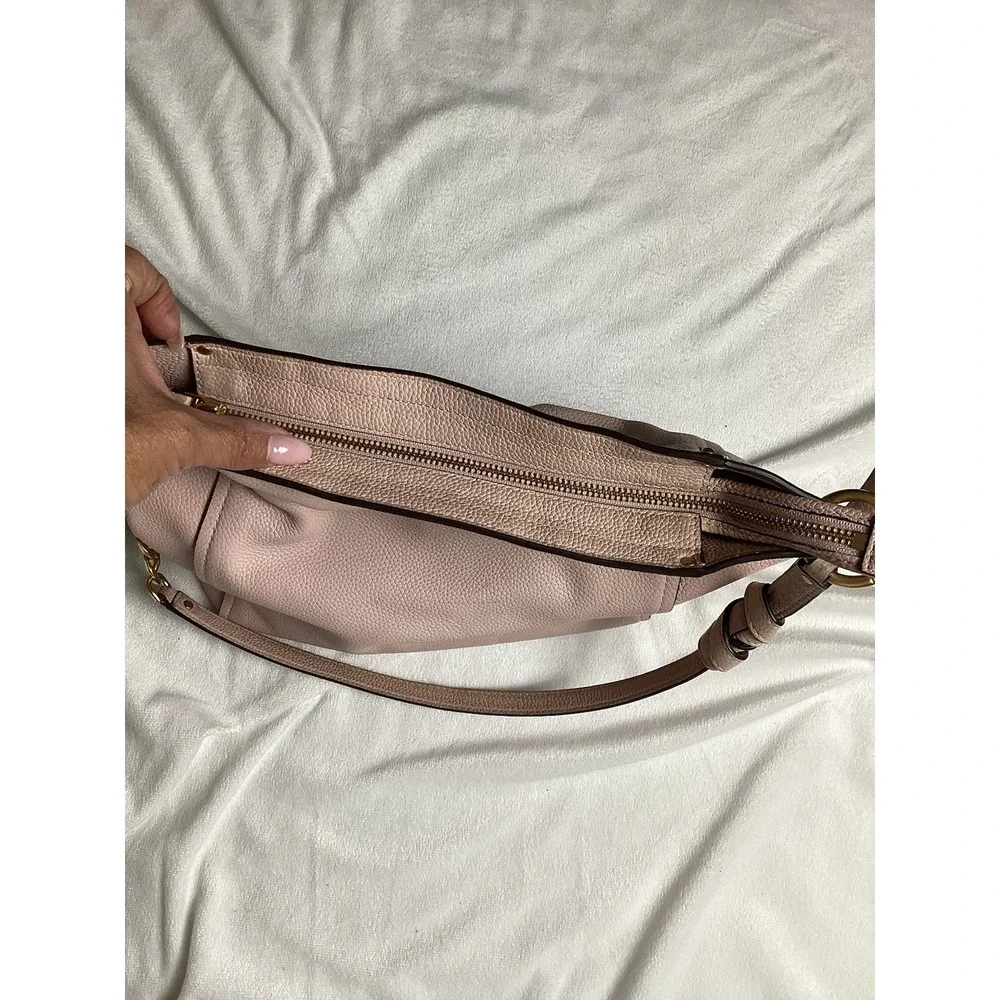 Tory Burch Everly Hobo Shoulder Bag Pink Blush Leather MSRP $498